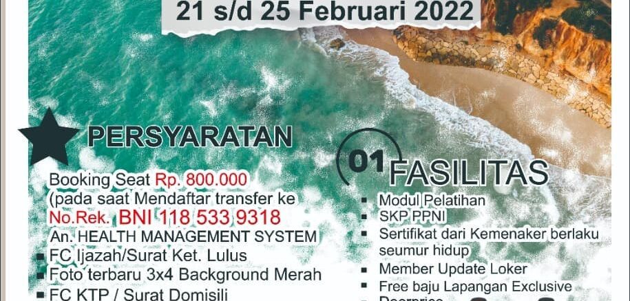 Pelatihan HIPERKES Paramedis Februari 2022
